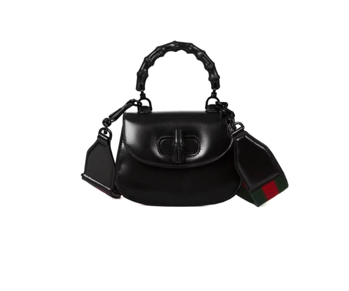 Gucci Bamboo 1947 Mini Top Handle Bag Black