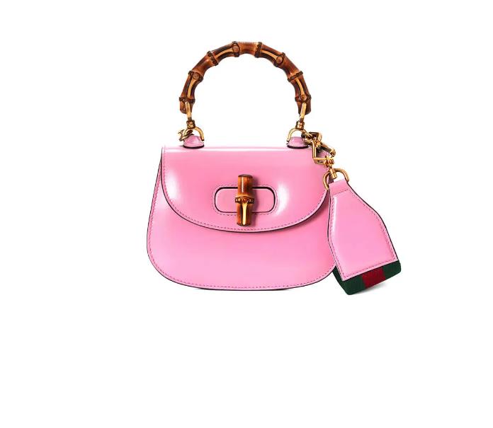 Gucci Bamboo 1947 Mini Top Handle Bag In Pink