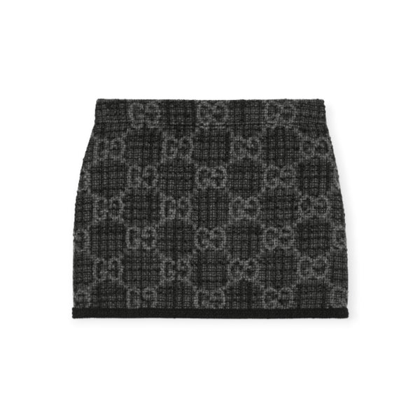 【送料&関税込】Gucci Black Tweed Skirt Gucci-Gg-Tweed-Skirt-774516-