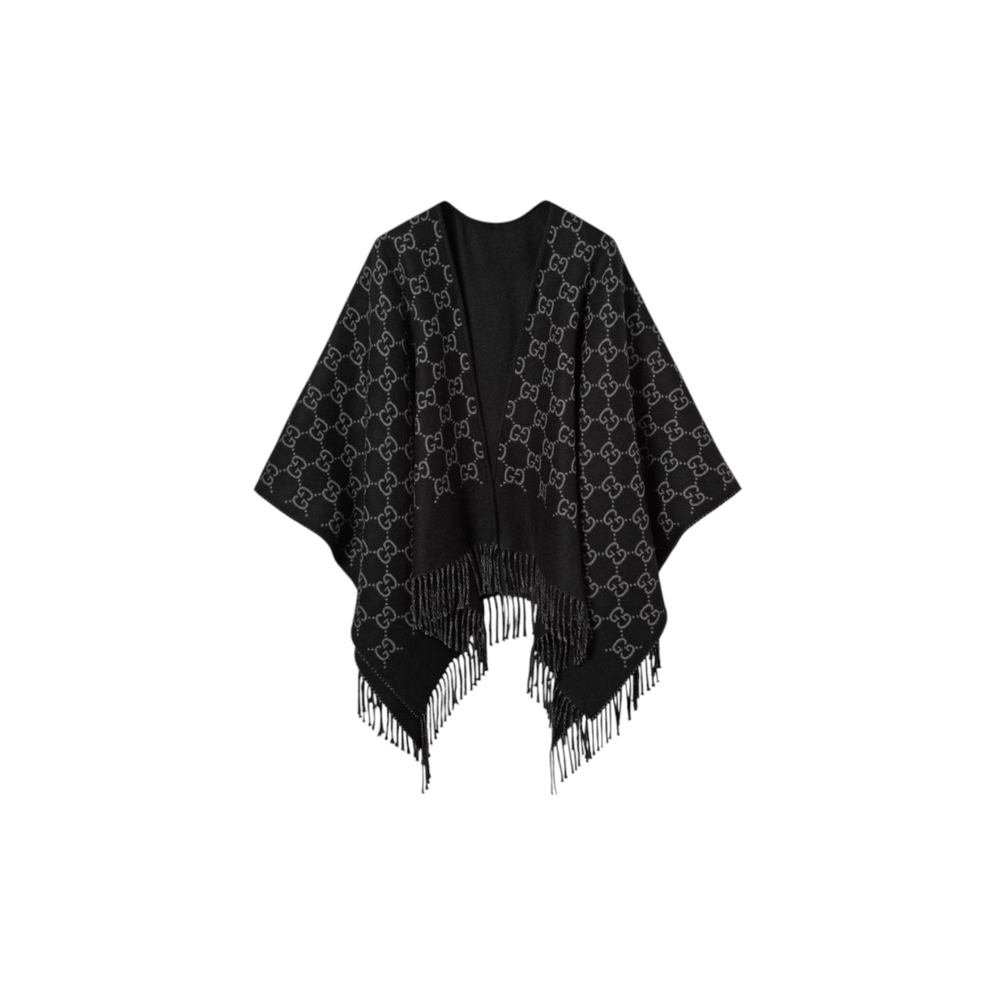 Gucci GG wool jacquard cape 8178313G2001063