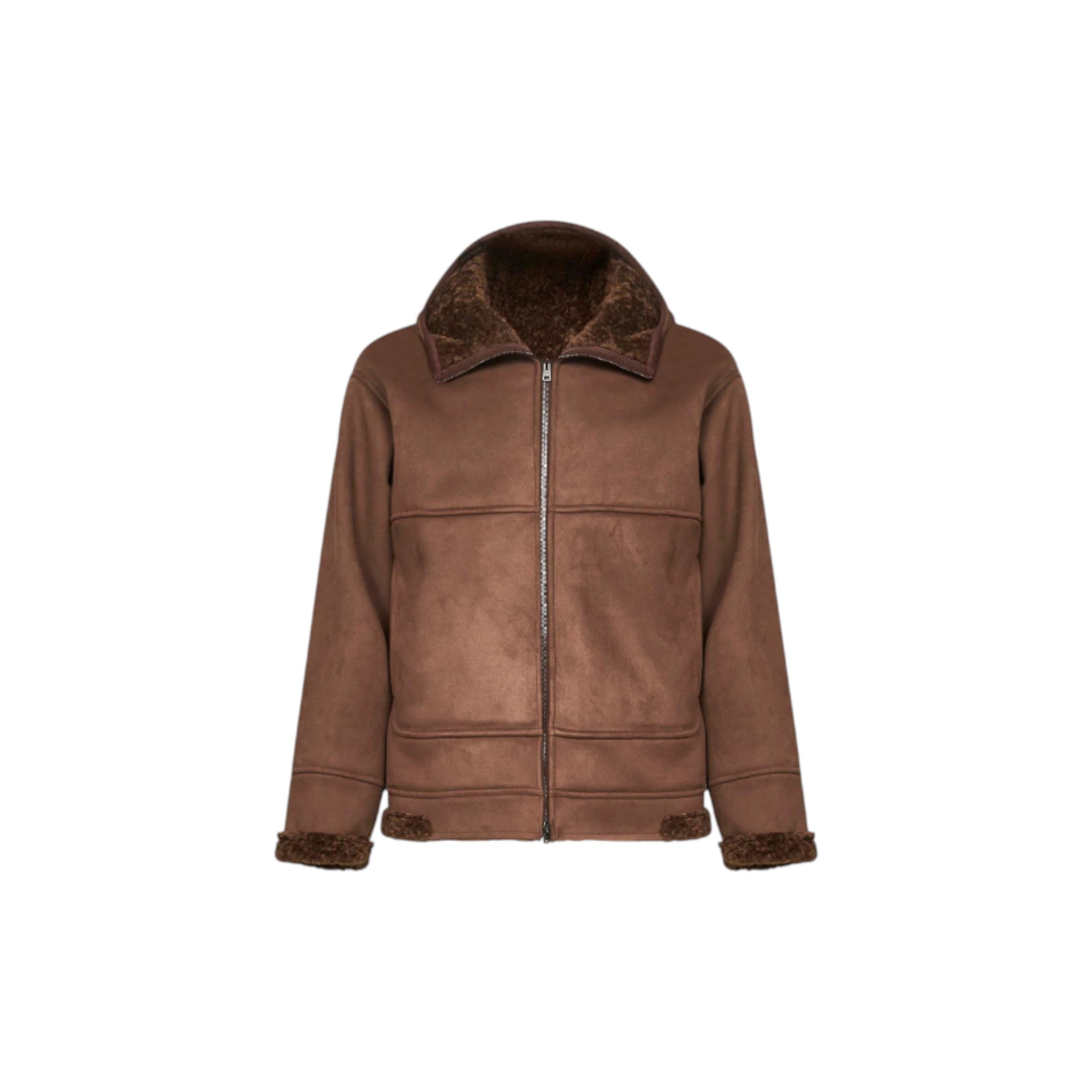 Herno Brown alternative fur hooded jacket GI000529U127548010