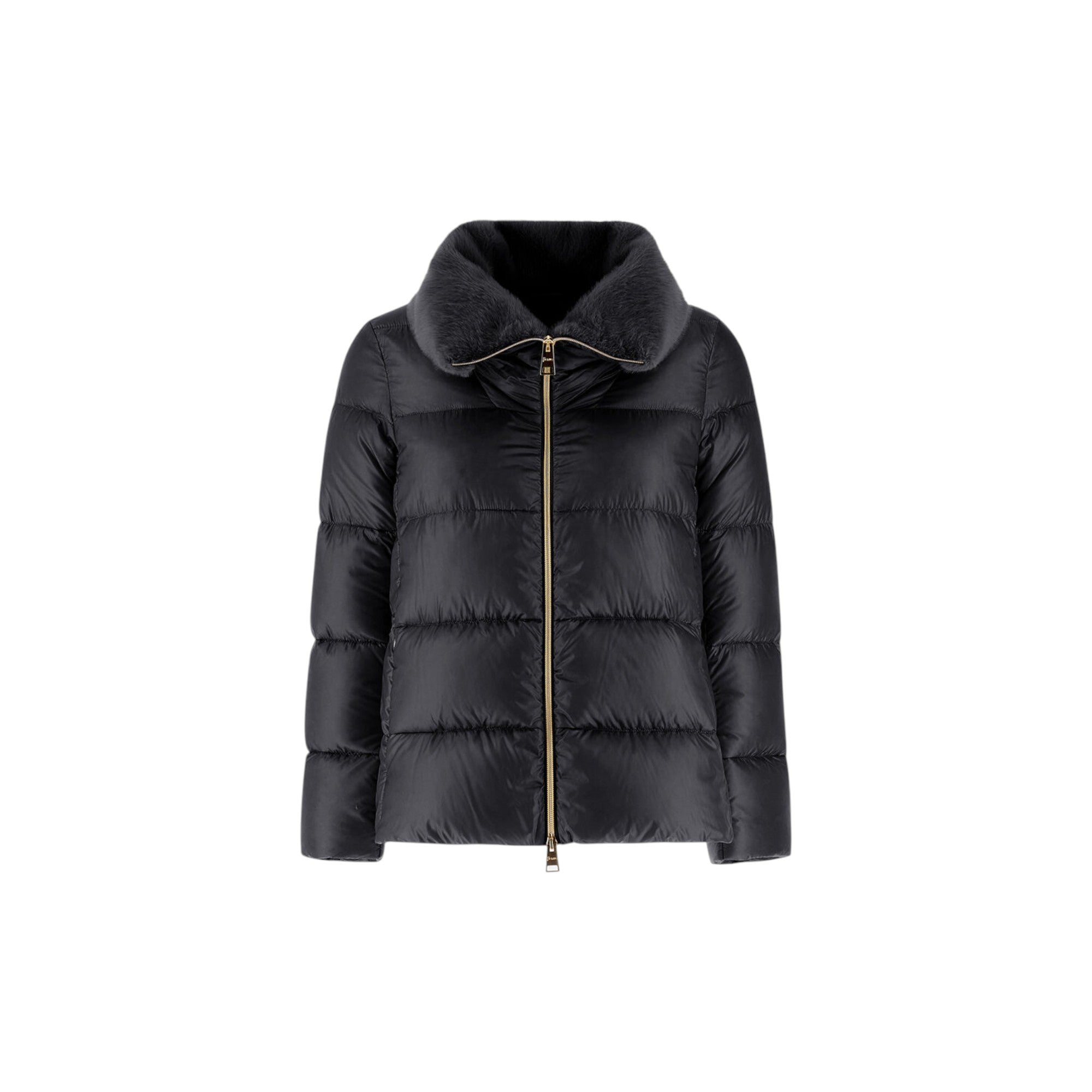 Jacket In Nylon Ultralight And Lady Alternative Fur