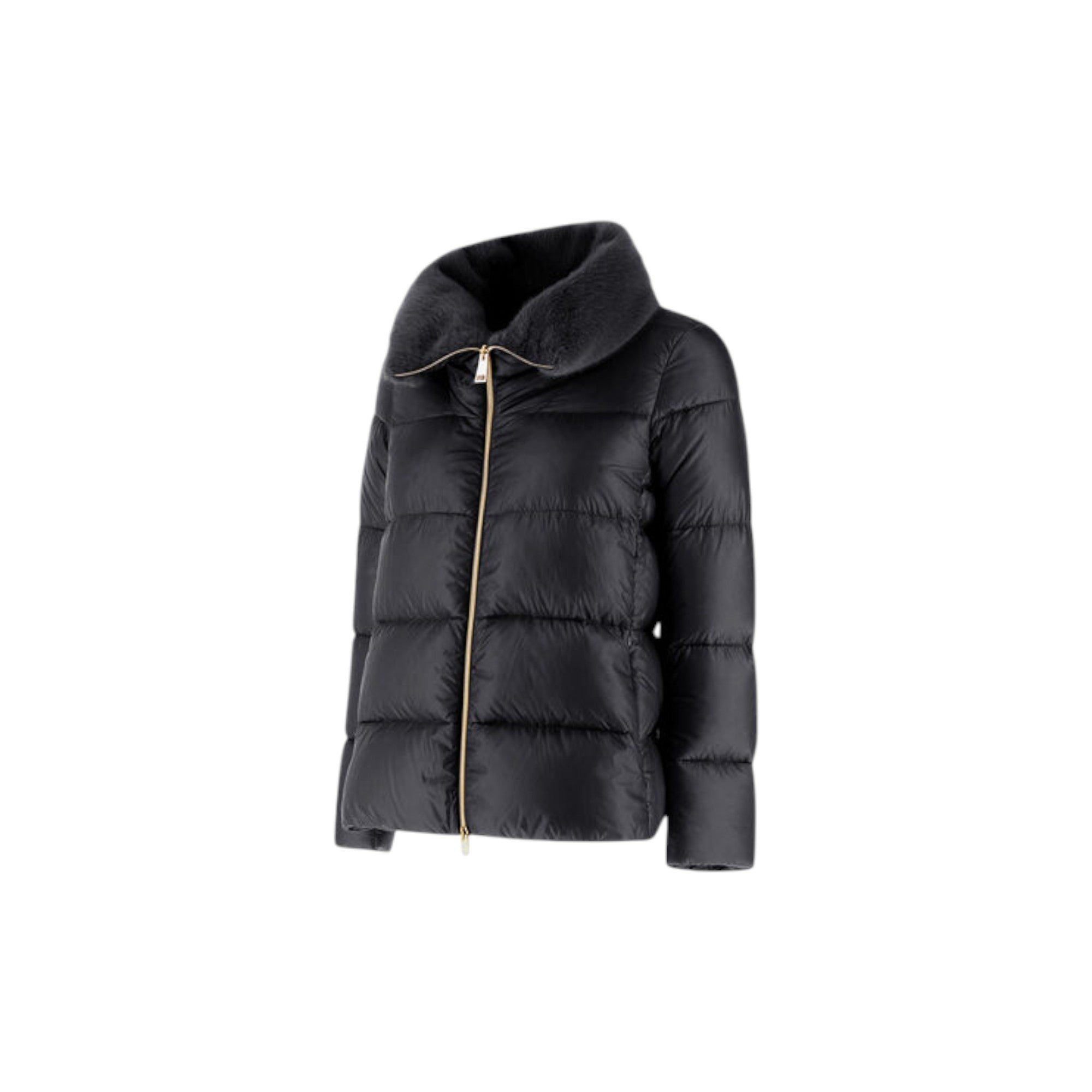 Jacket In Nylon Ultralight And Lady Alternative Fur