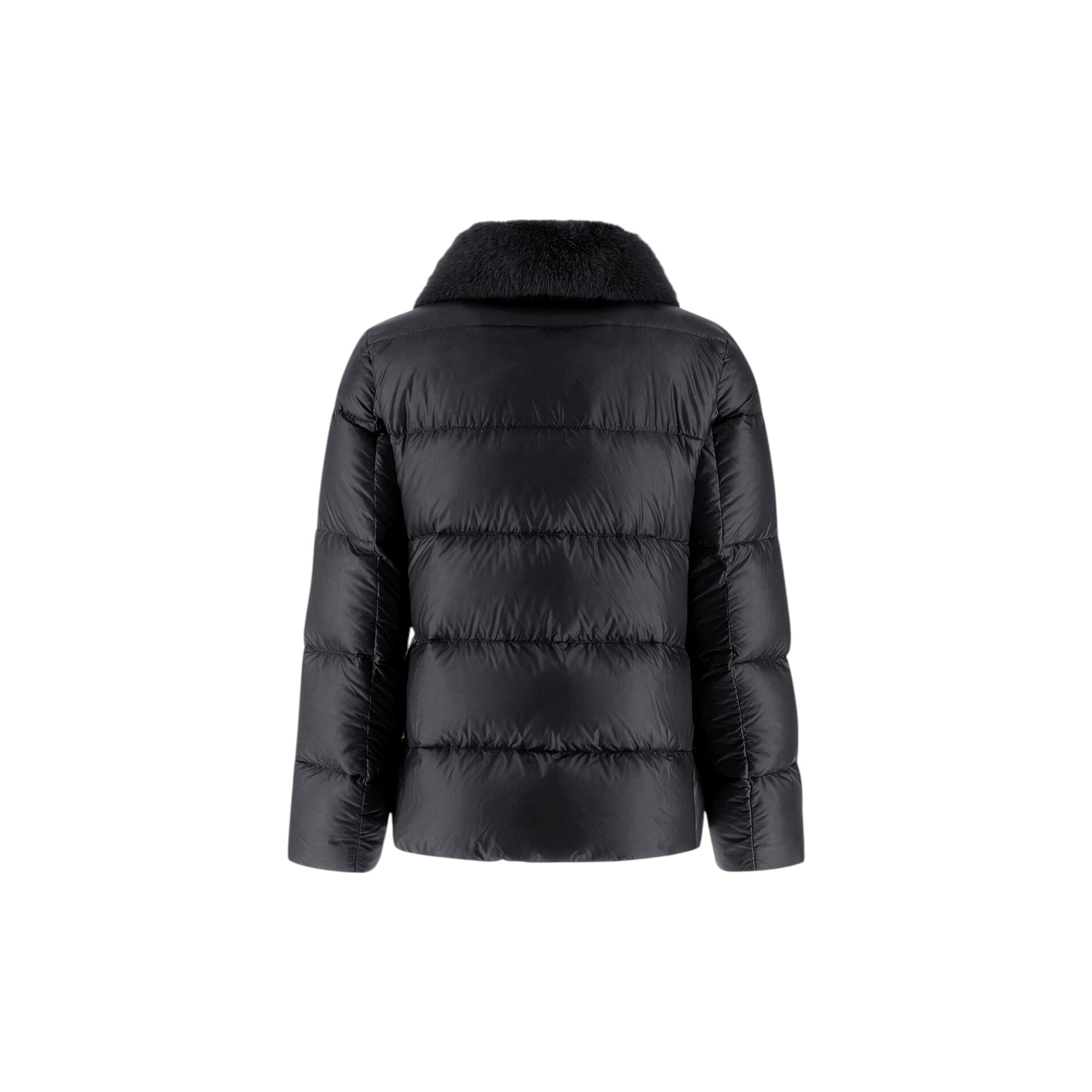 Herno Jacket In Nylon Ultralight And Lady Alternative Fur PI001923D12017Z9300