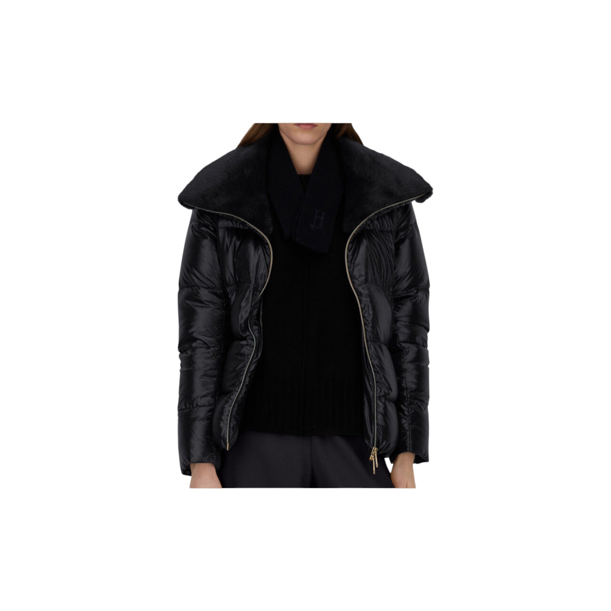 Jacket In Nylon Ultralight And Lady Alternative Fur