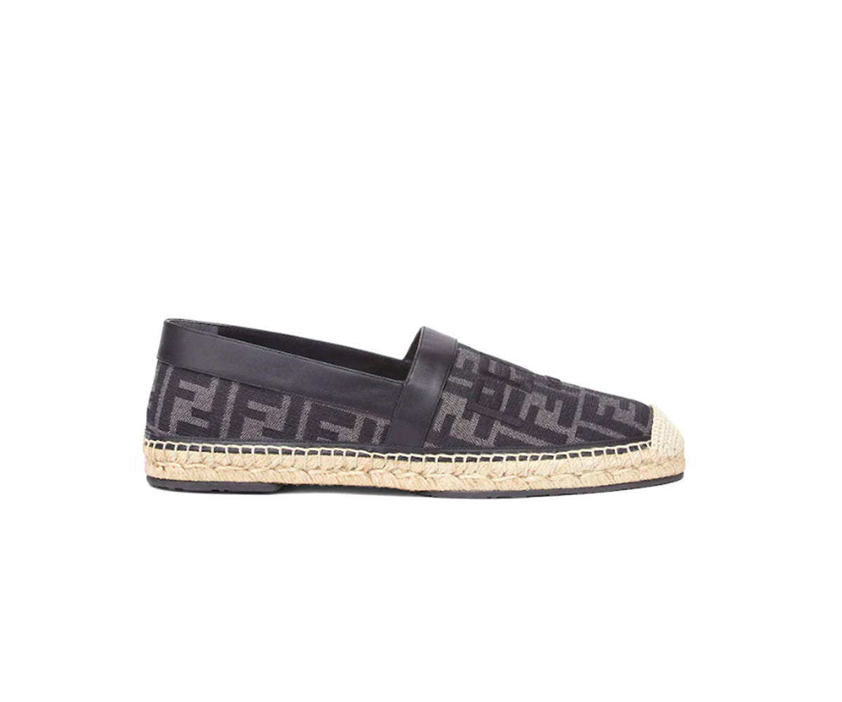 Black Gray Espadrilles Fendi