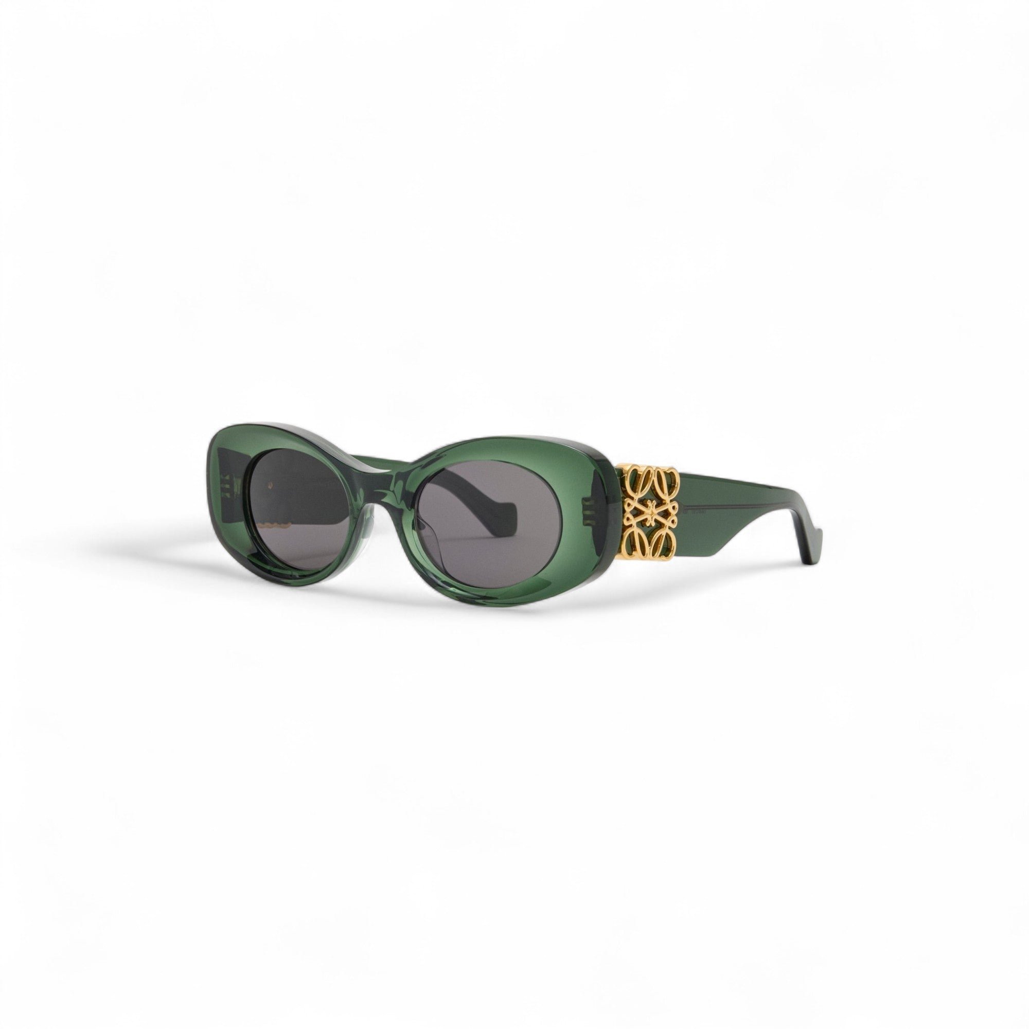 Beveled Oval Maxi Anagram sunglasses in Green