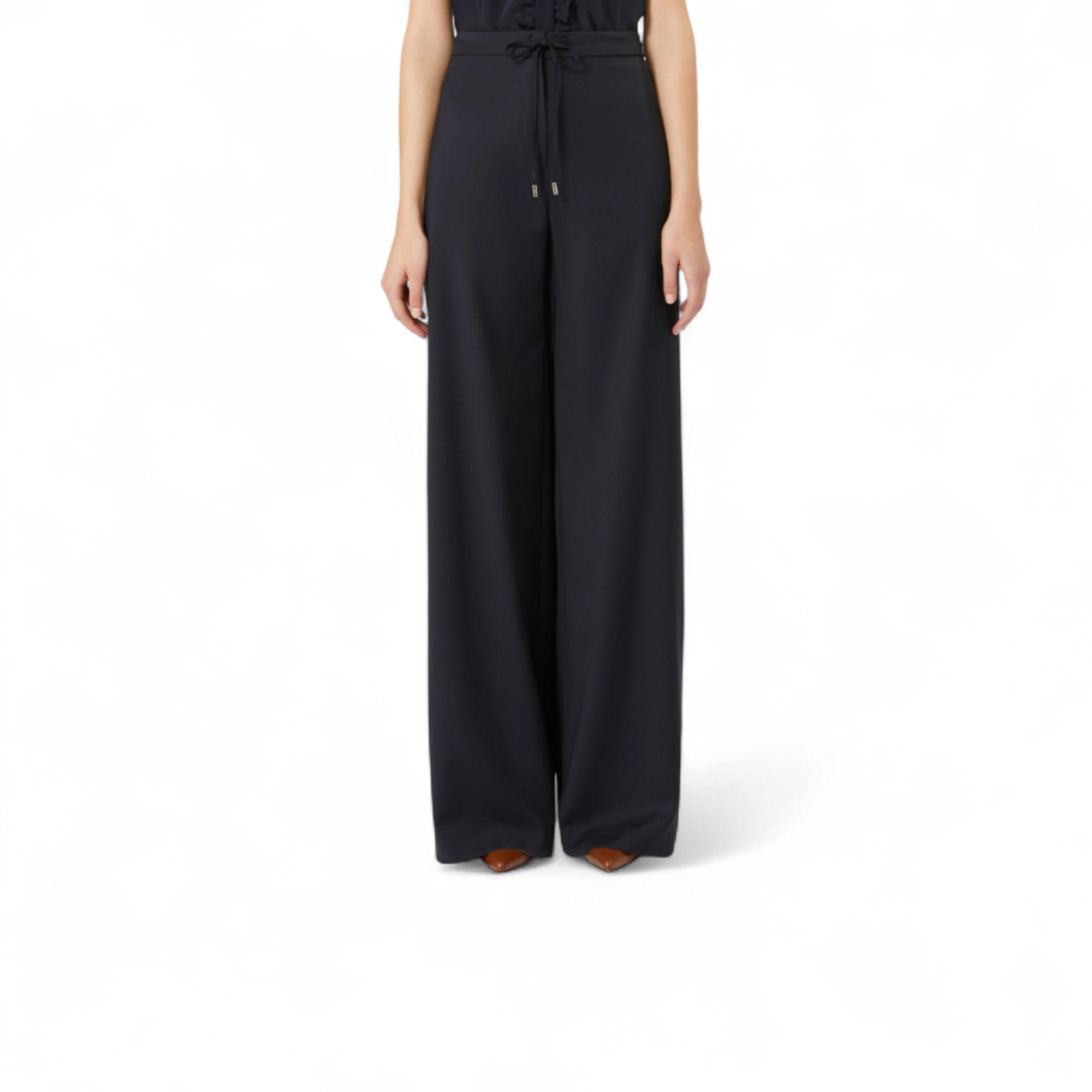 Wool Drawstring Trousers