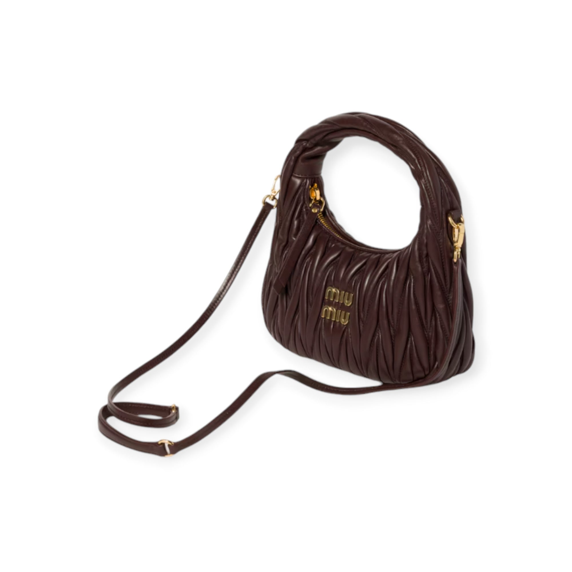 Wander Matelasse Nappa Leather Hobo Bag