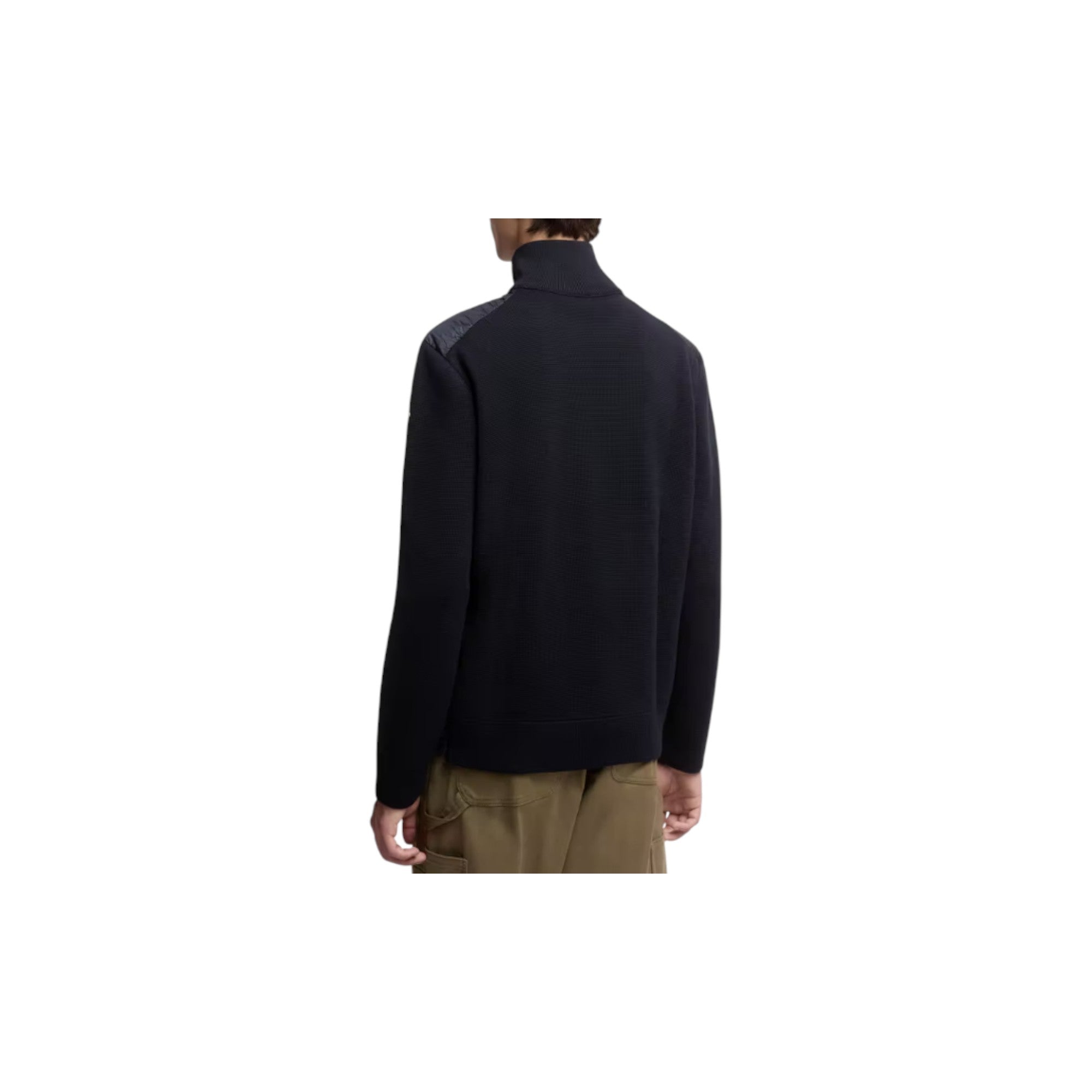 Padded Zip-Up Cardigan