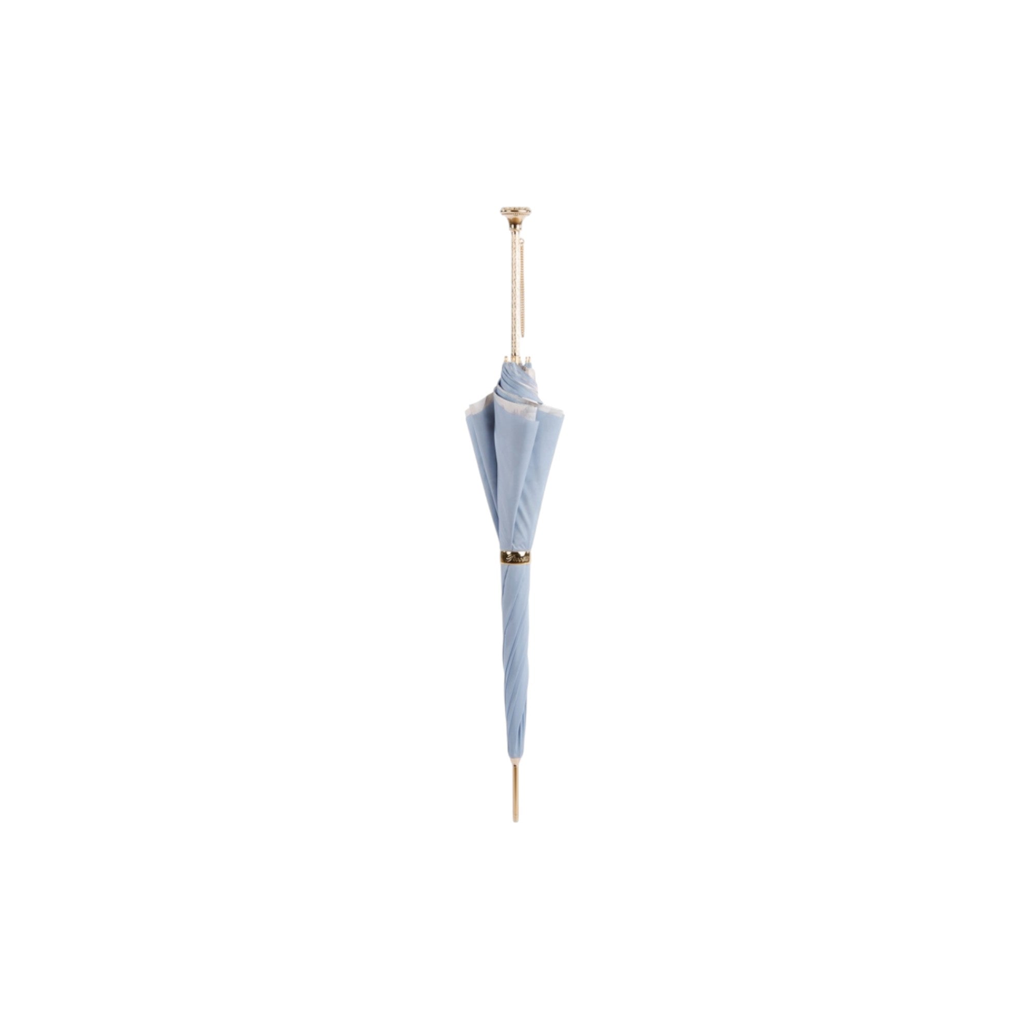 Light Blue Nature Umbrella with Butterflies
