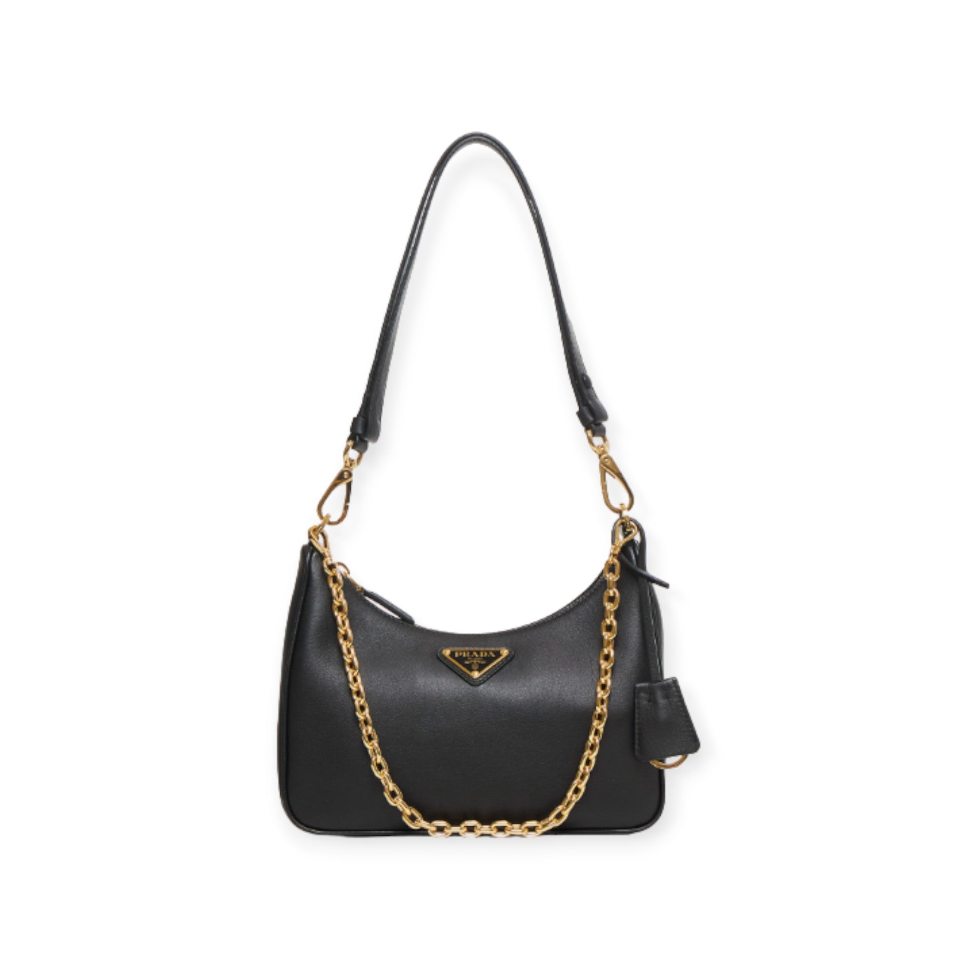 Chaine Re-Edition Leather Mini Bag Prada