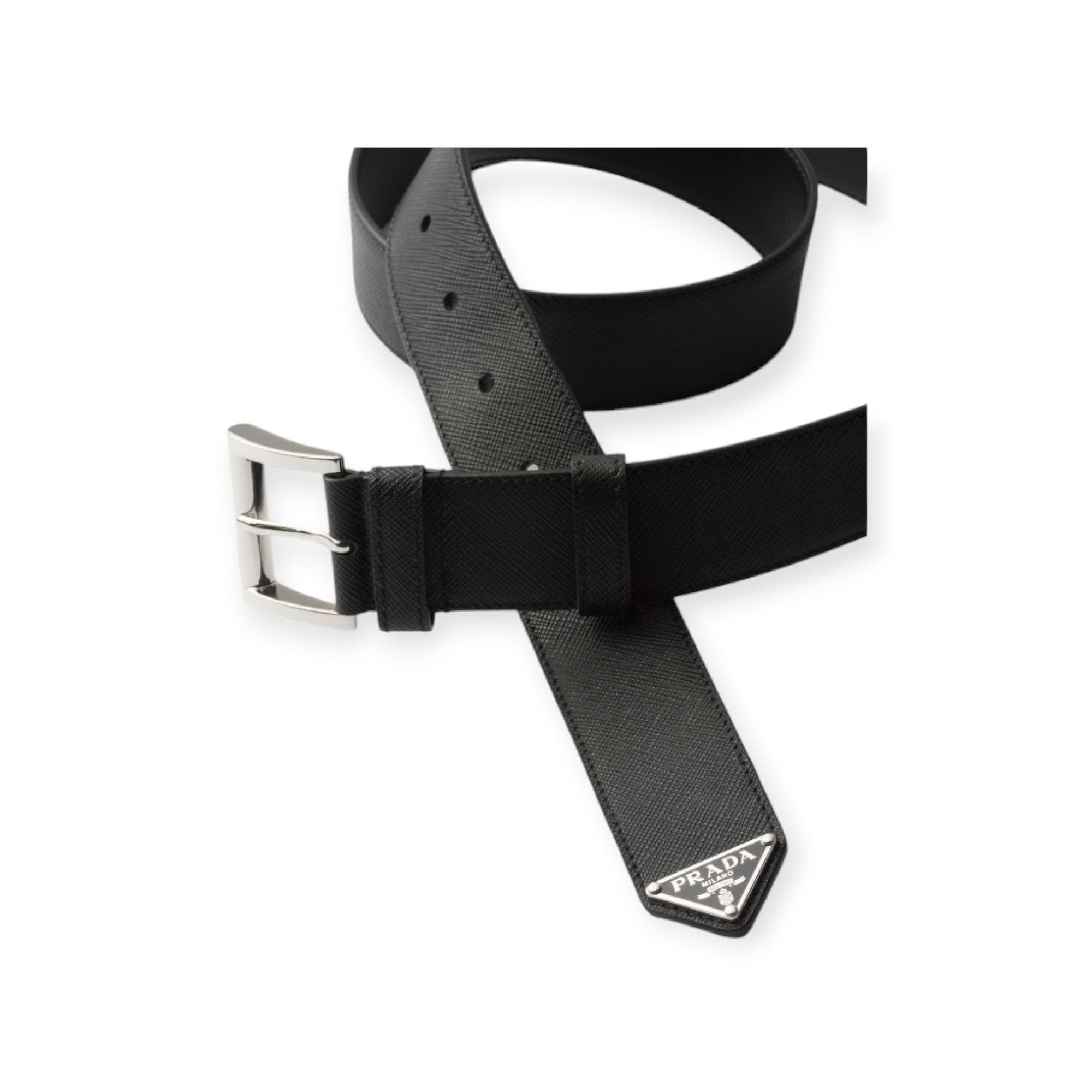 Men Saffiano Leather Belt