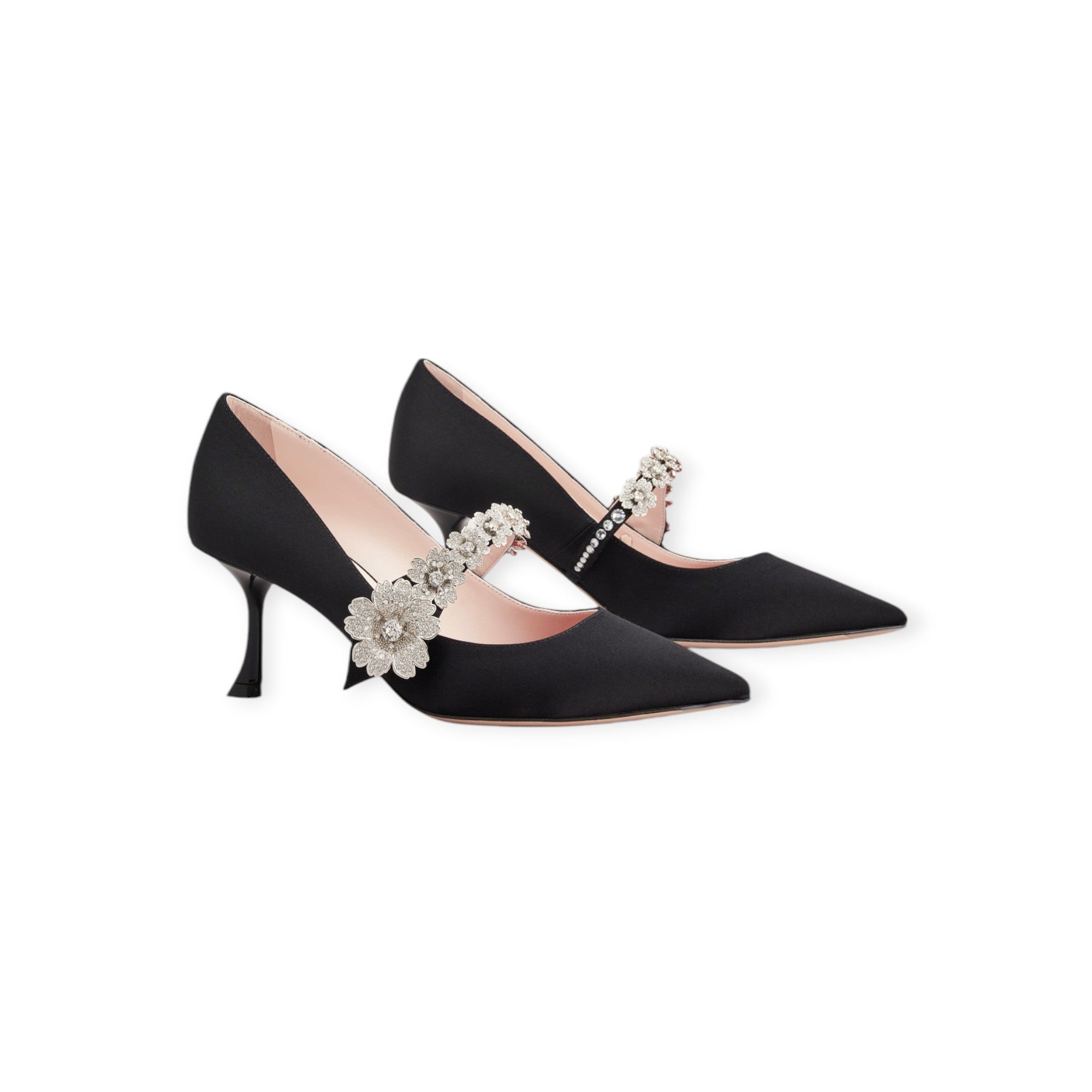 Efflorescence Mary Jane Pumps in satin Roger Vivier