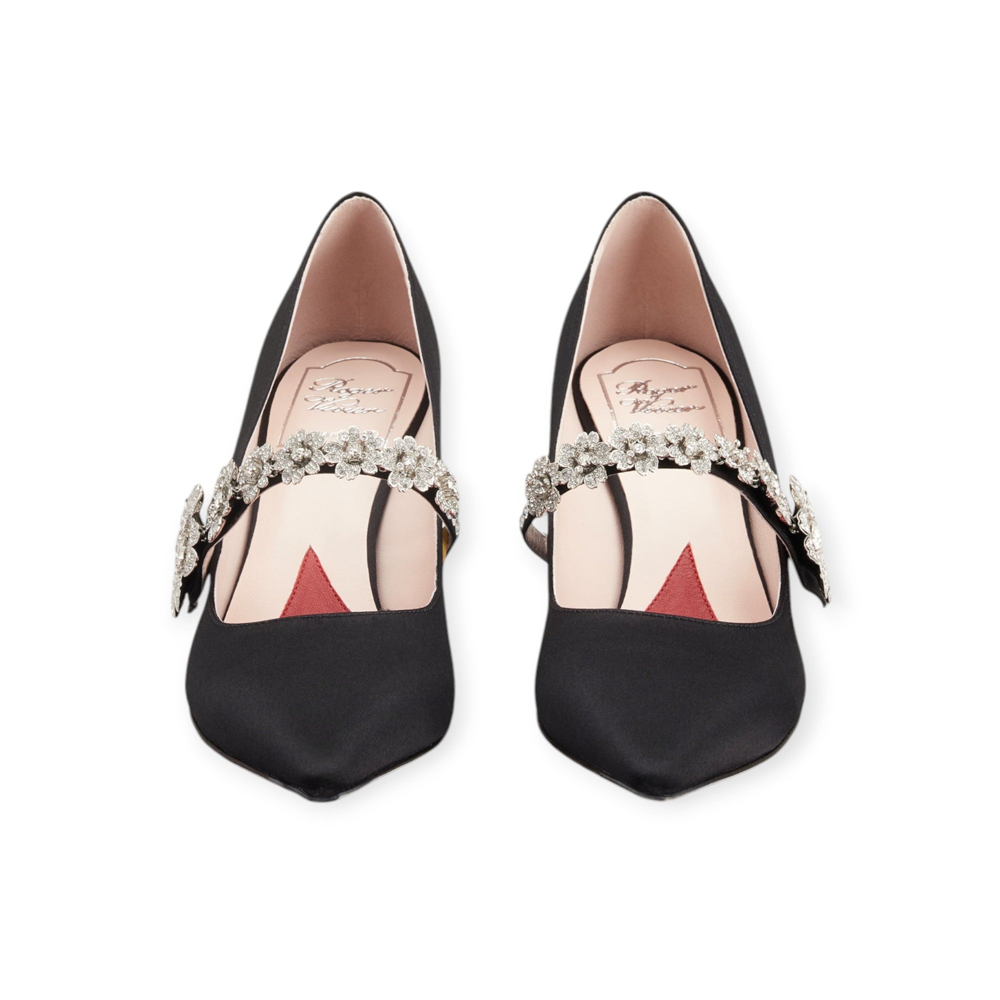 Efflorescence Mary Jane Pumps in satin