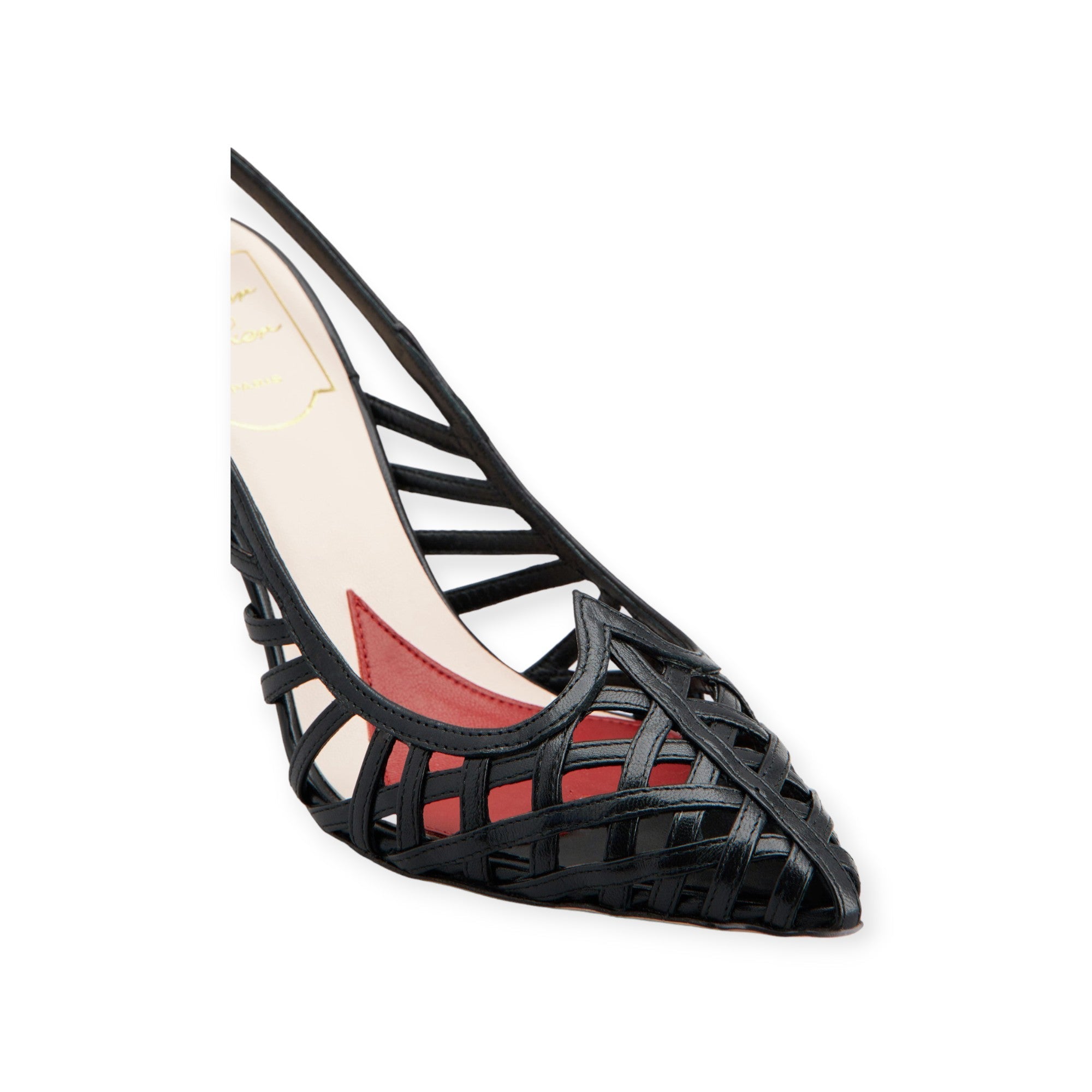 I Love Vivier Multistrap Slingback Pumps in Leather