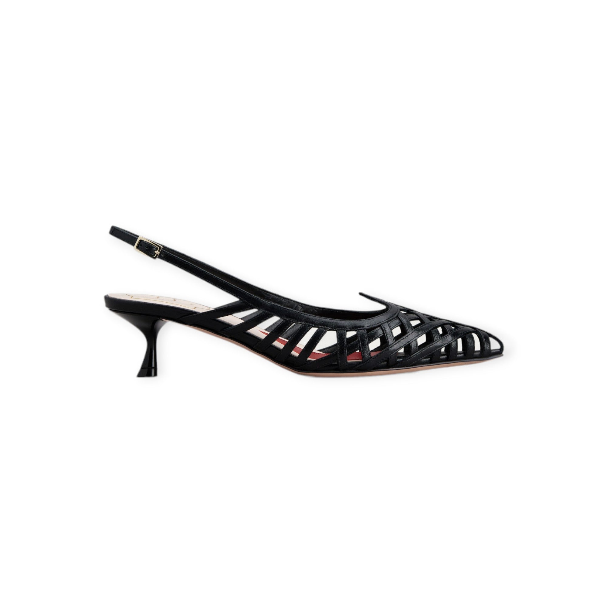 I Love Vivier Multistrap Slingback Pumps in Leather