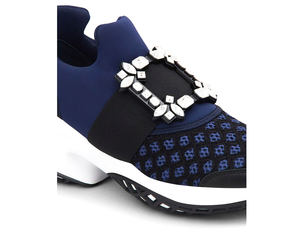 Viv' Run Strass Buckle Sneakers in Technical Fabrics