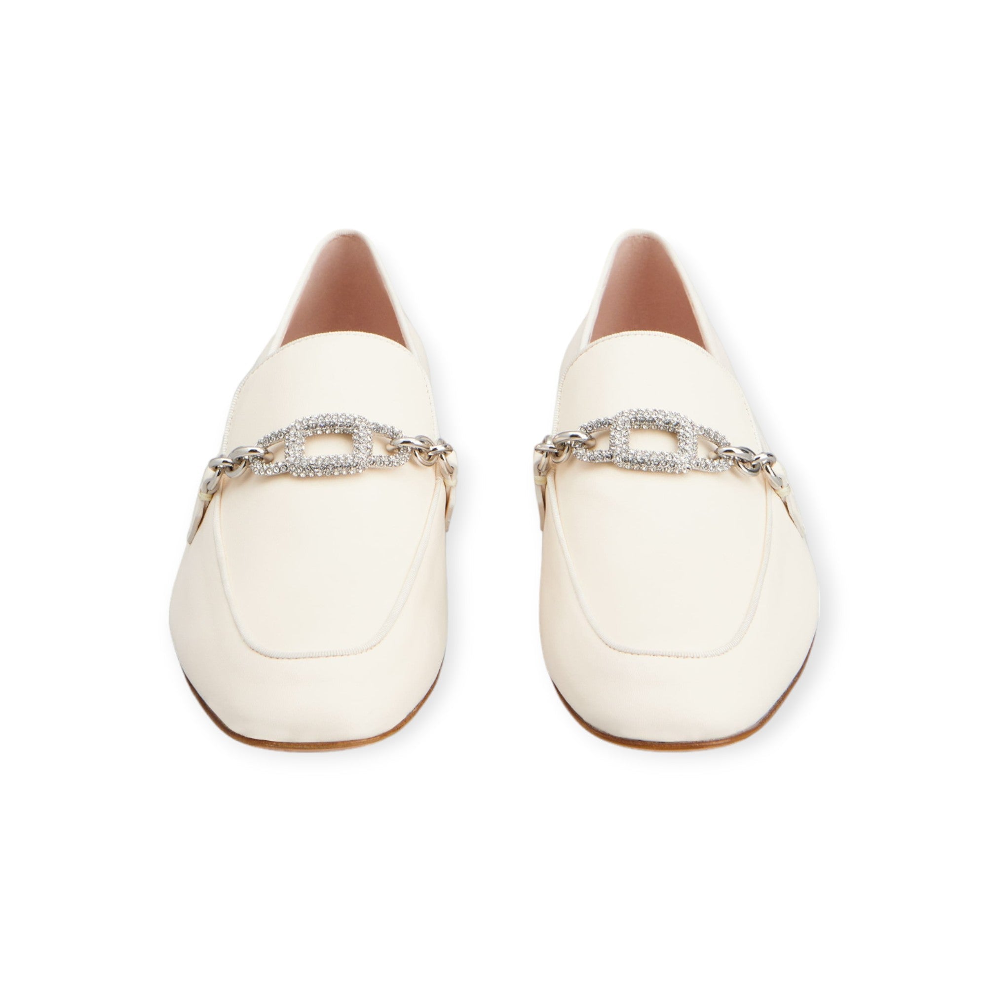 Strass Chain Loafers in Leather