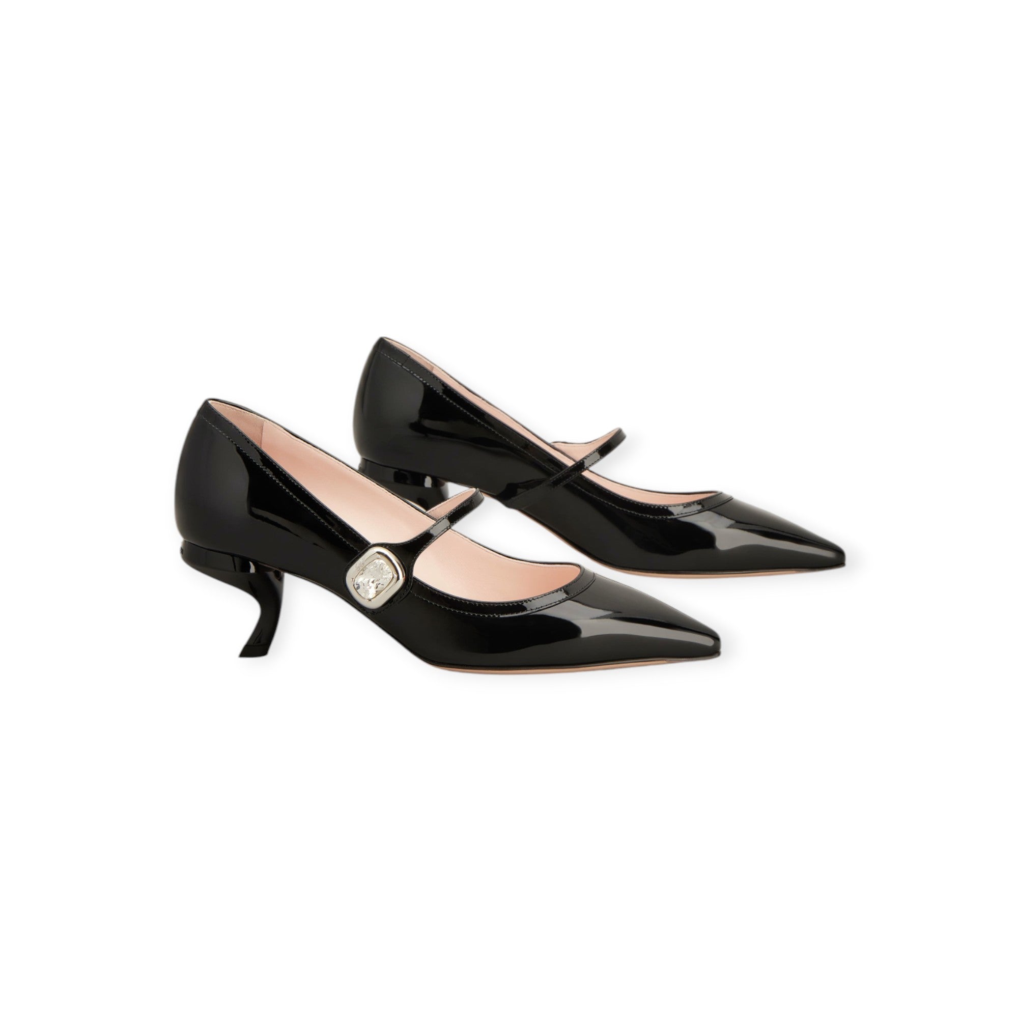 Virgule Mary Jane Pumps in patent leather Roger Vivier