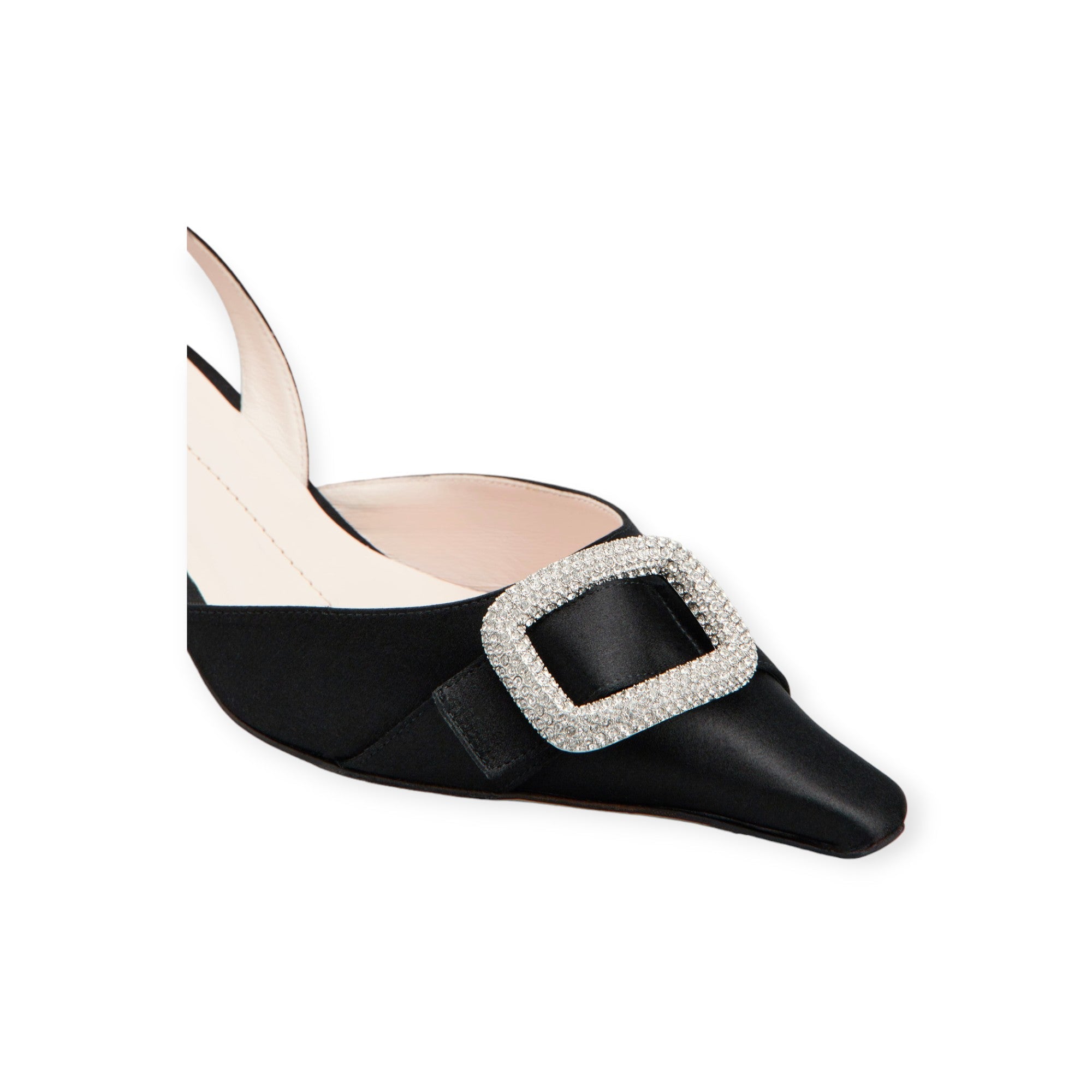 Viv'   Canard Slingback Pumps in Satin