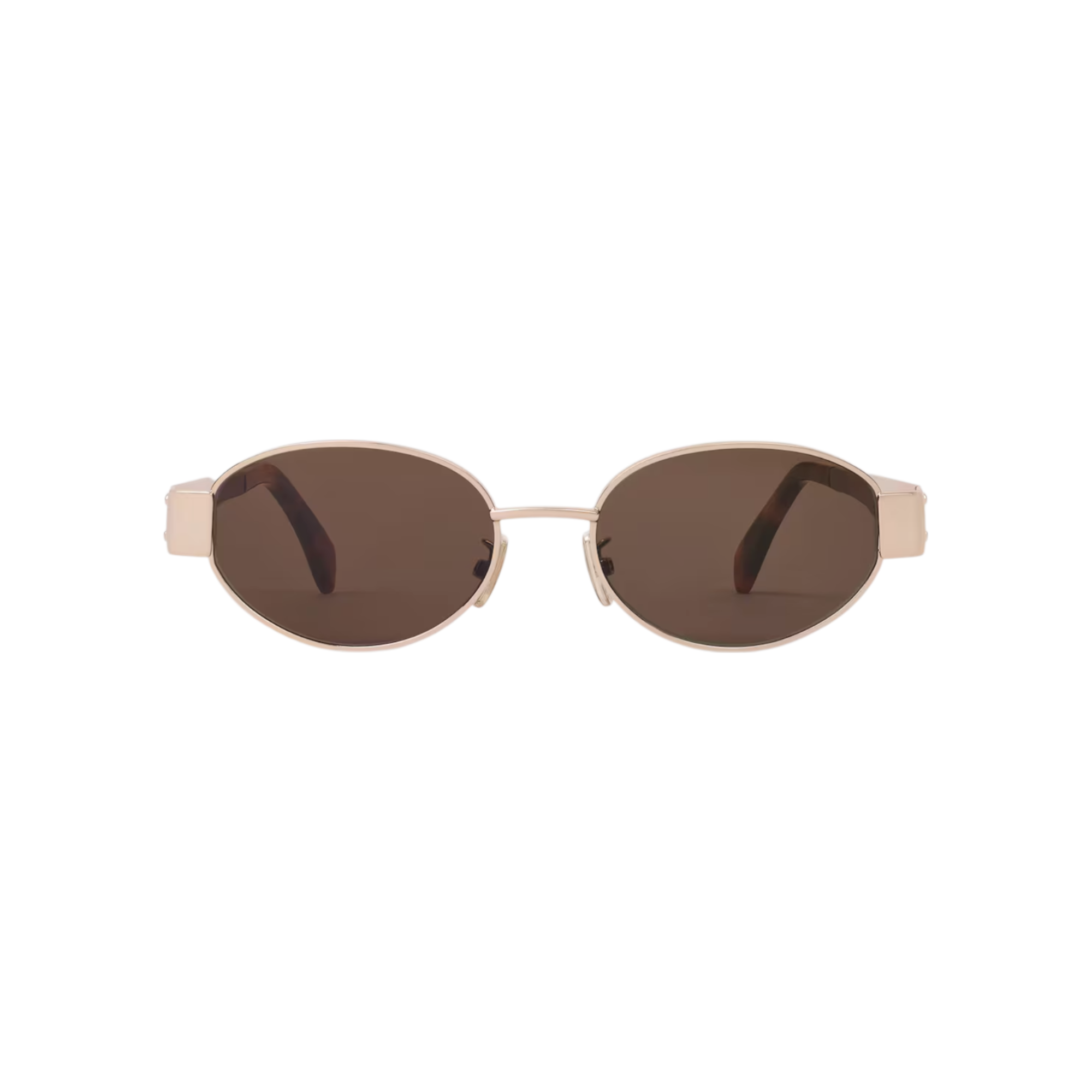 Triomphe Metal 01 Sunglasses in Metal ROSE GOLD / BROWN