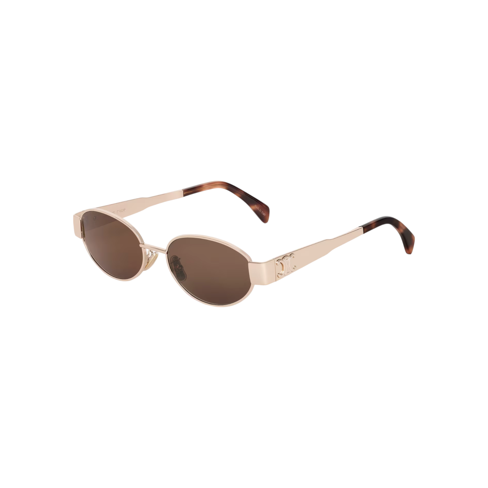 Triomphe Metal 01 Sunglasses in Metal ROSE GOLD / BROWN