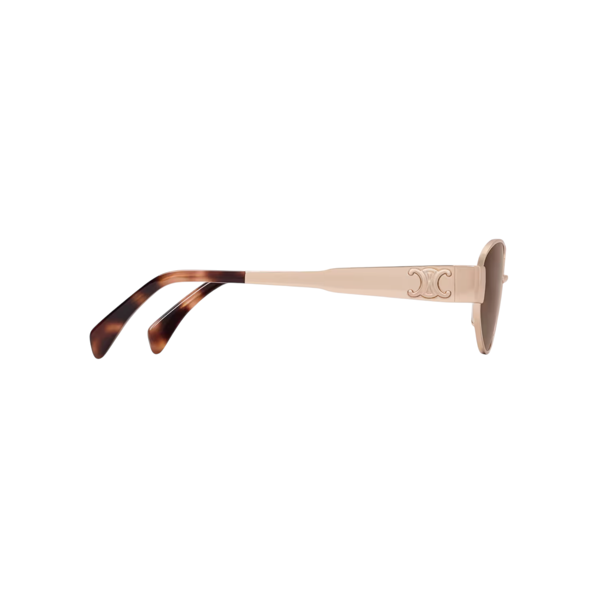 Triomphe Metal 01 Sunglasses in Metal ROSE GOLD / BROWN