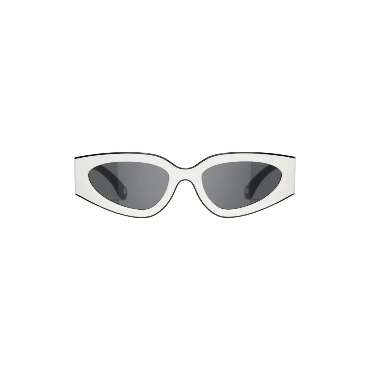 Cat Eye Sunglasses White and Black