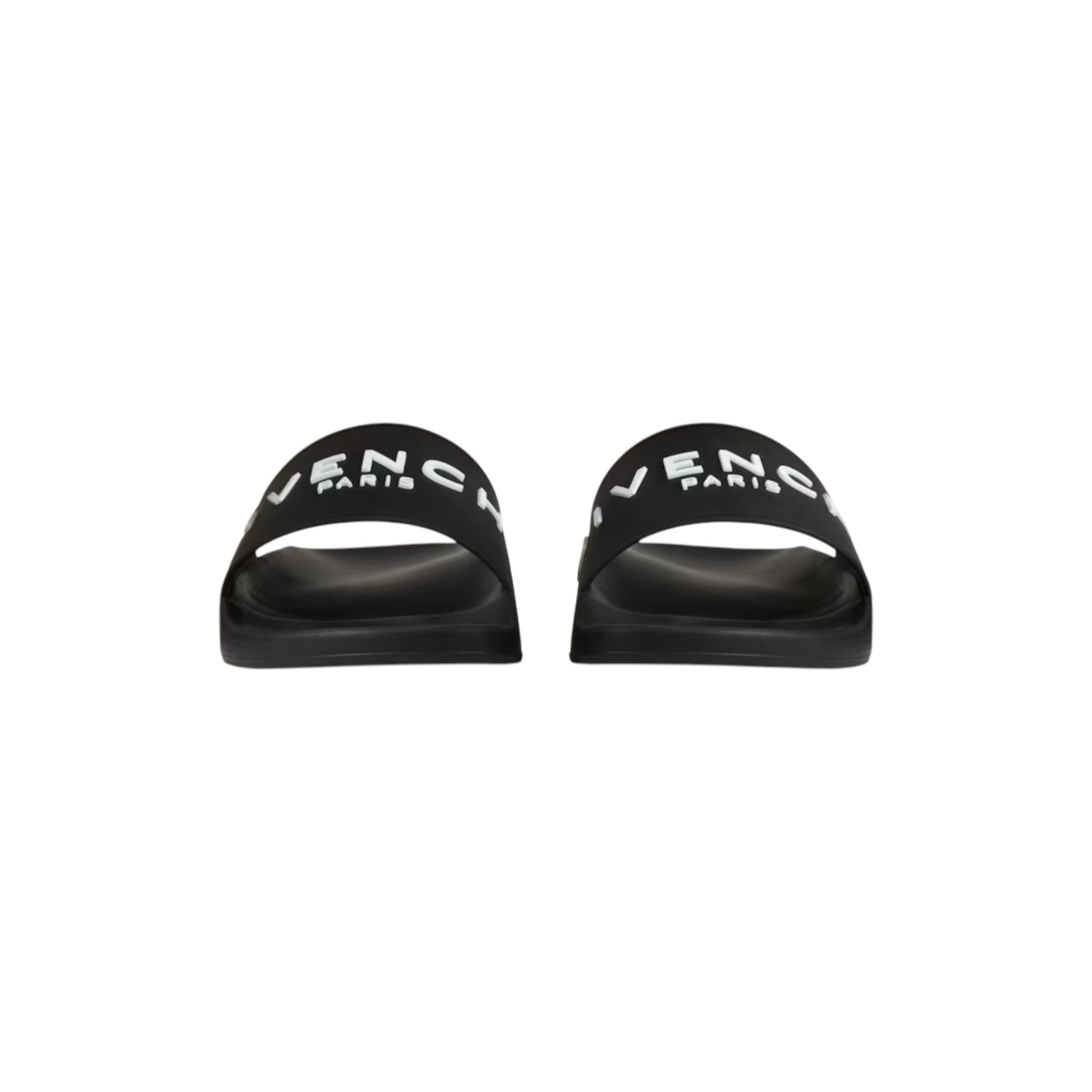 Slide Flat Sandals in Rubber
