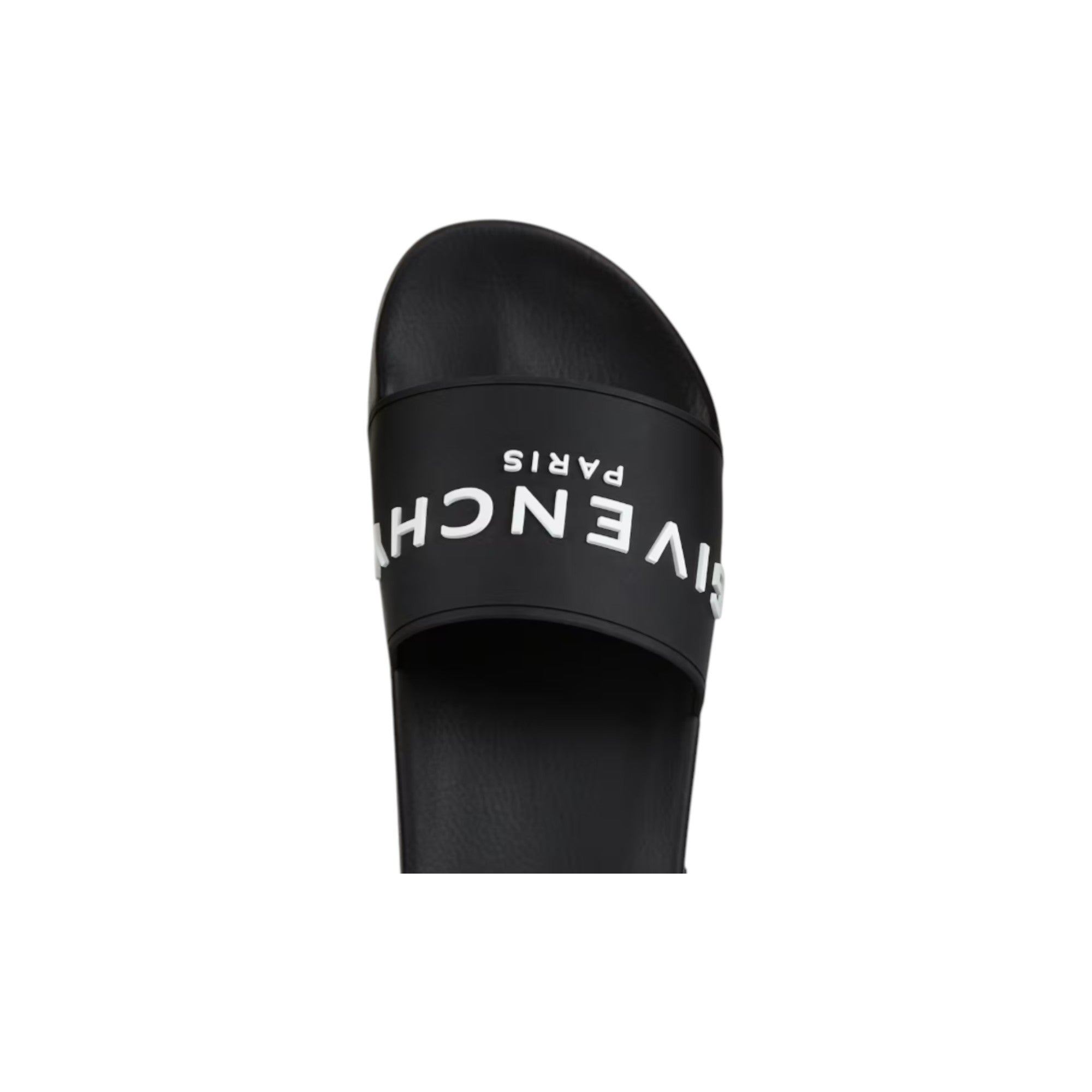 Slide Flat Sandals in Rubber