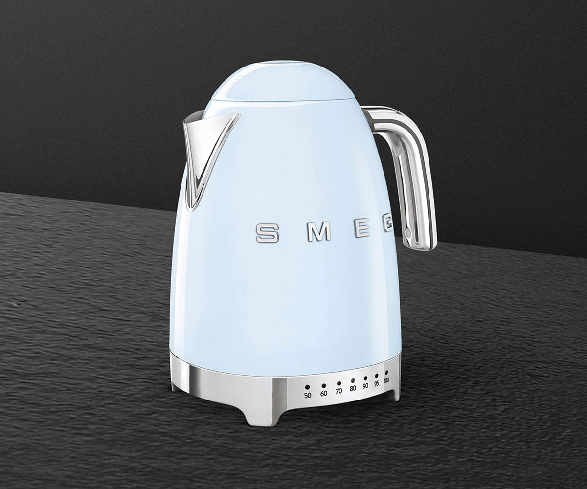 50's Retro Style Aesthetic Variable 7 Cup Temperature Kettle Pastel Blue