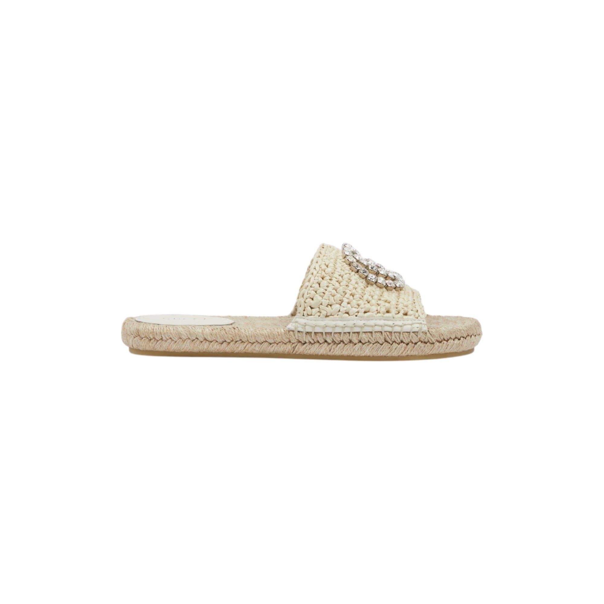 Women's espadrille with crystal Interlocking G