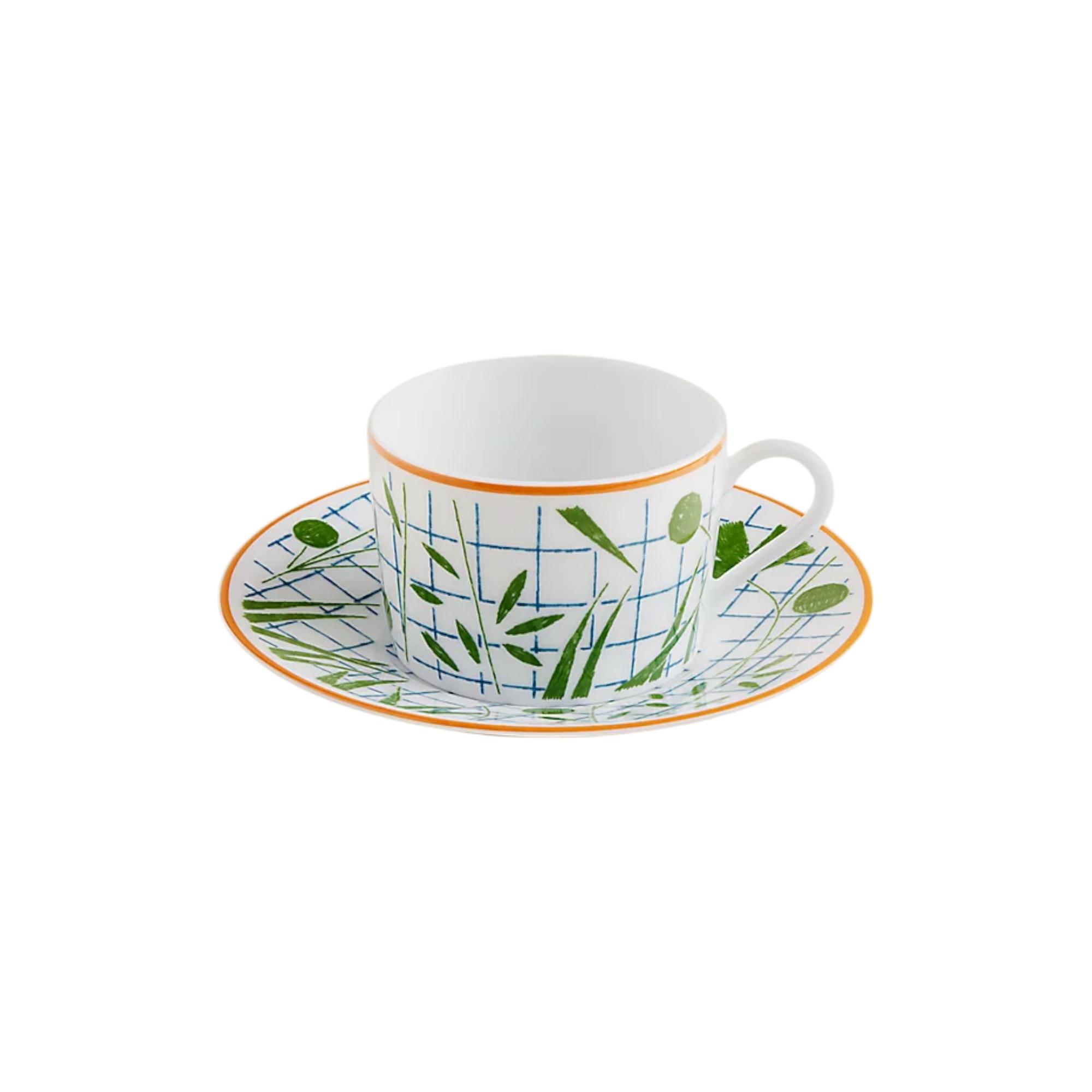 A Walk in the Garden tea cup and saucer Set of 2