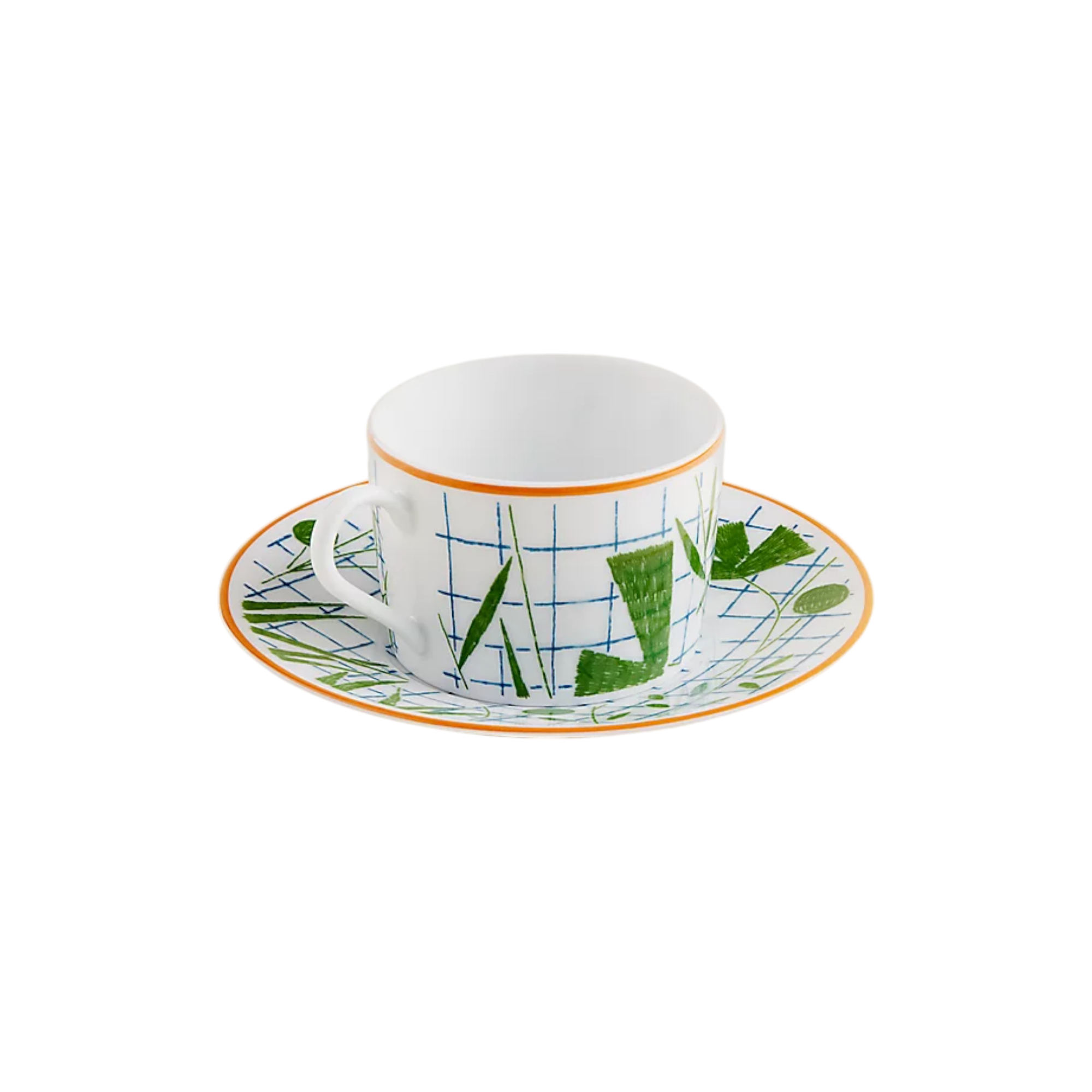 A Walk in the Garden tea cup and saucer Set of 2