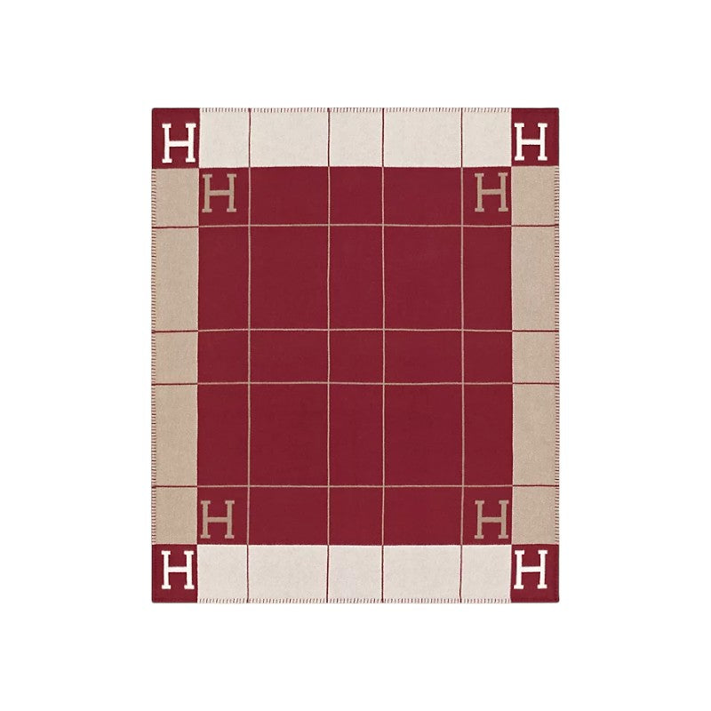 Avalon III throw blanket burgundy