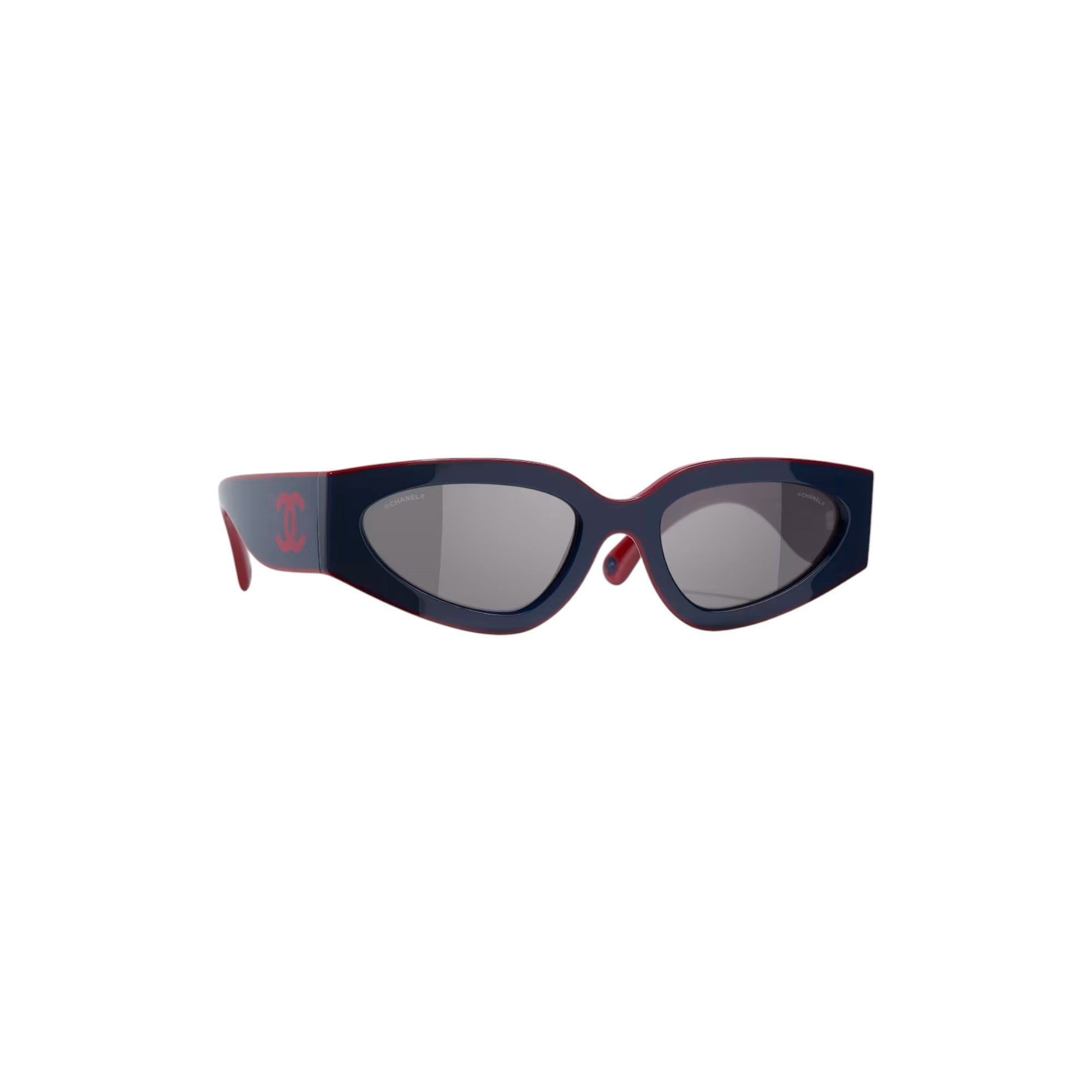 Cat Eye Sunglasses Burgundy & Navy Blue