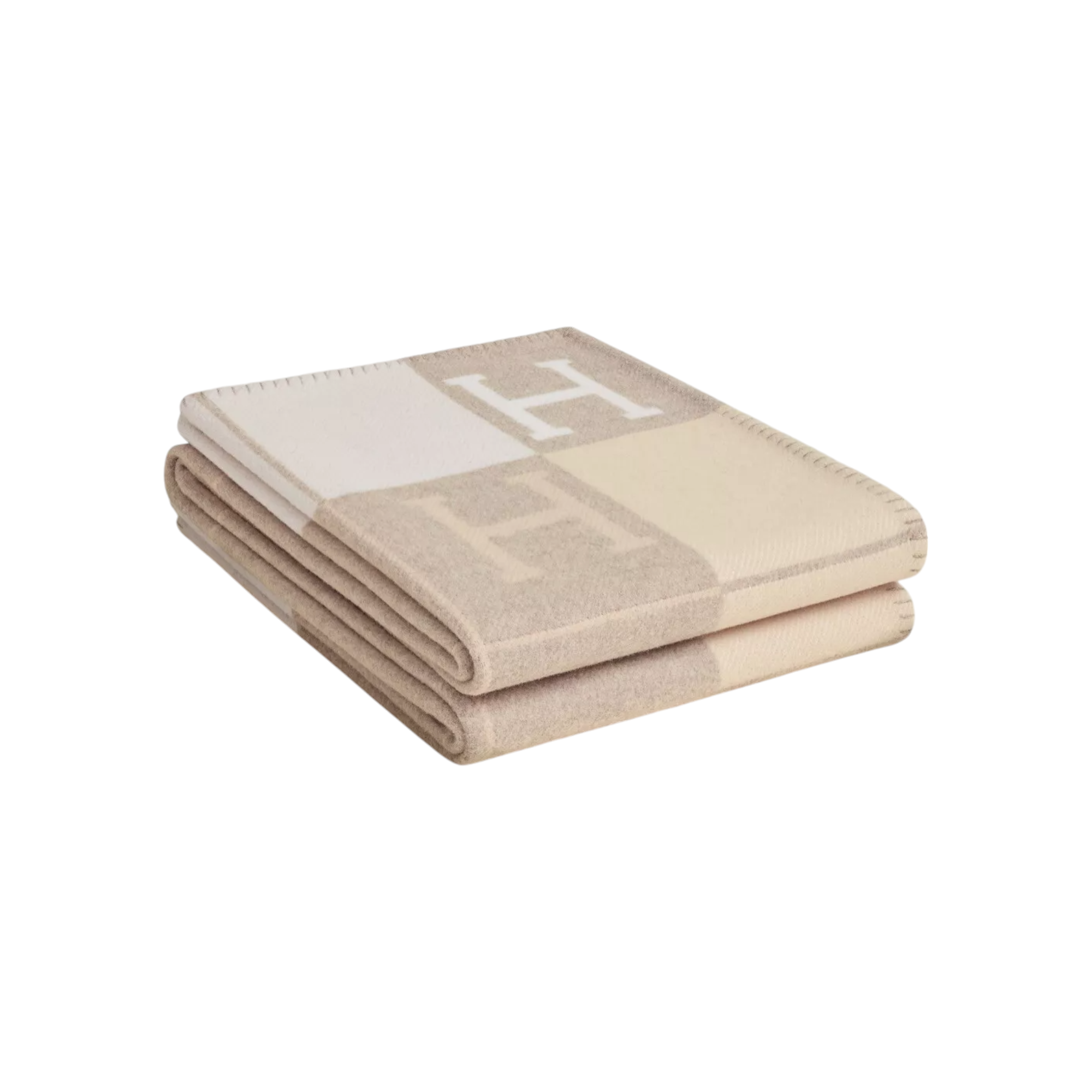 Avalon III throw blanket Camomille Beige