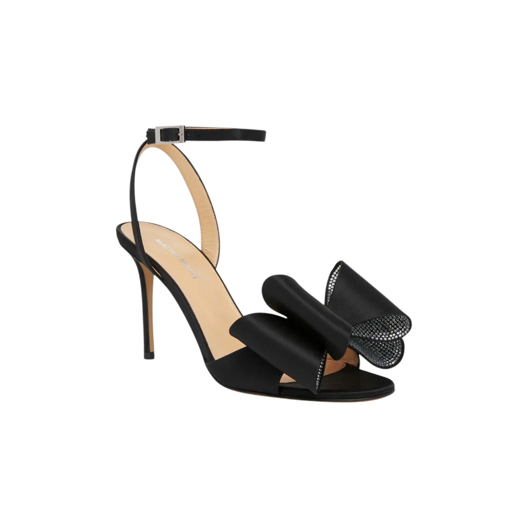 Satin Le Cadeau Sandals With Double Bow