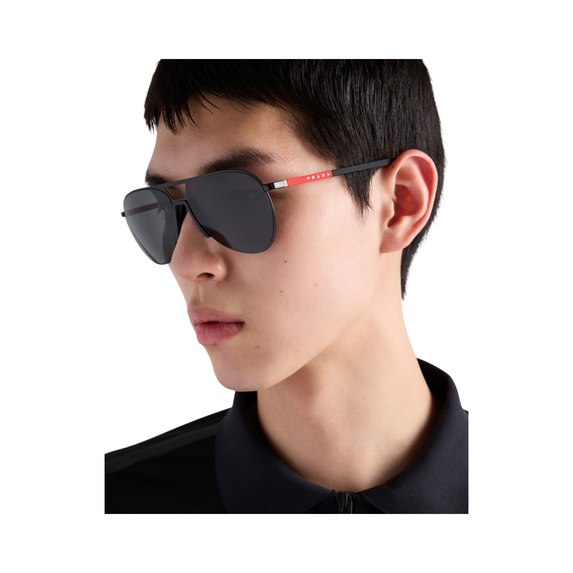 Black Prada Aiator Sunglasses