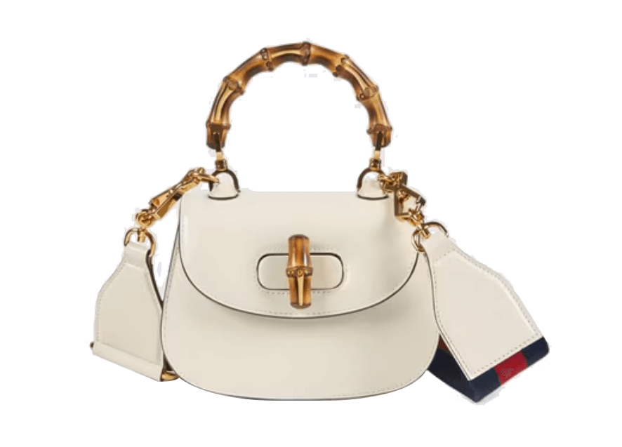 Gucci Bamboo 1947 Mini Top Handle Bag White