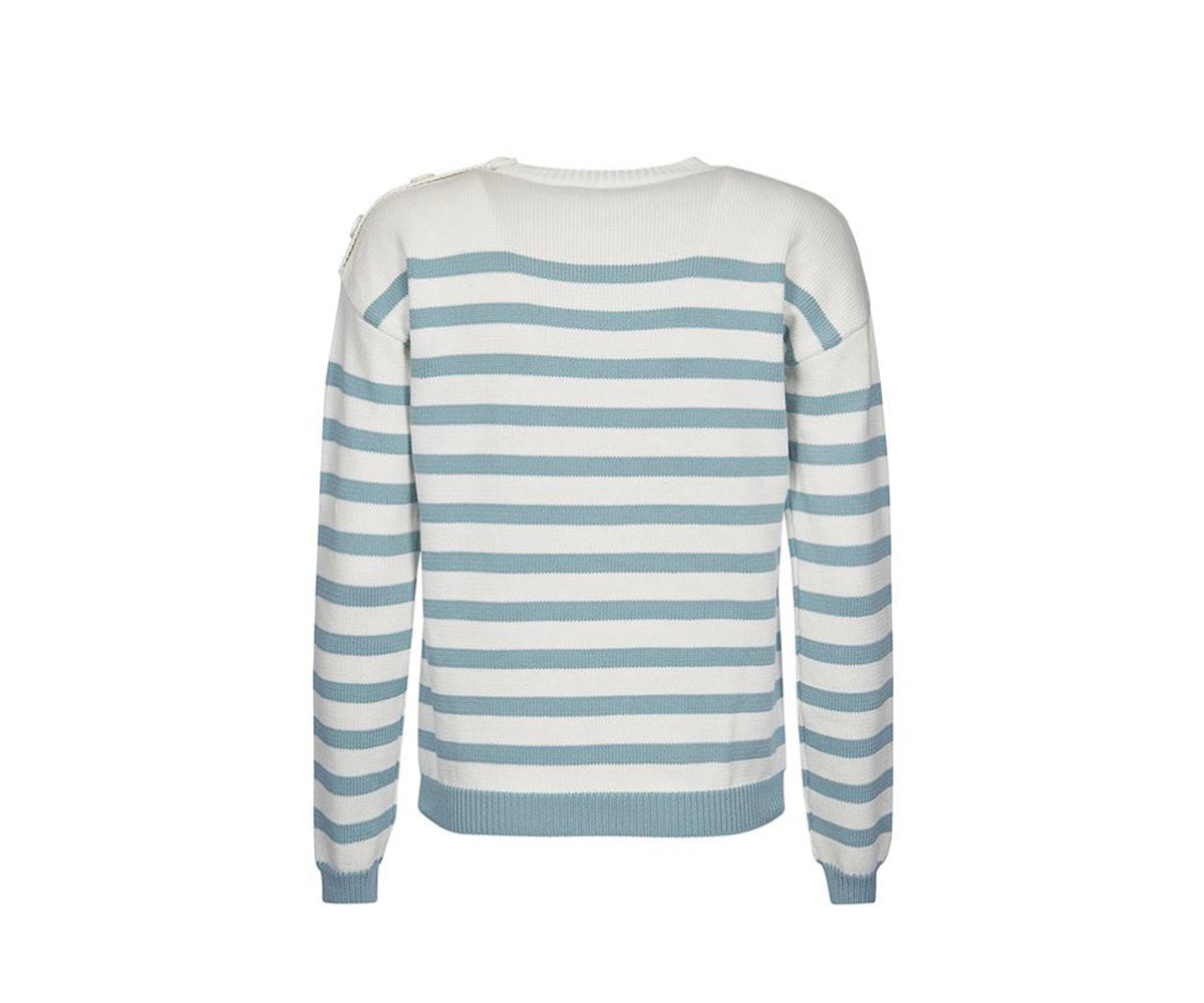 Max Mara Women's Sweater White And Blue