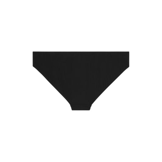 Via Manzoni Boutique CELINE black bikini bottoms with a classic cut and moderate coverage in quick-drying fabric.
